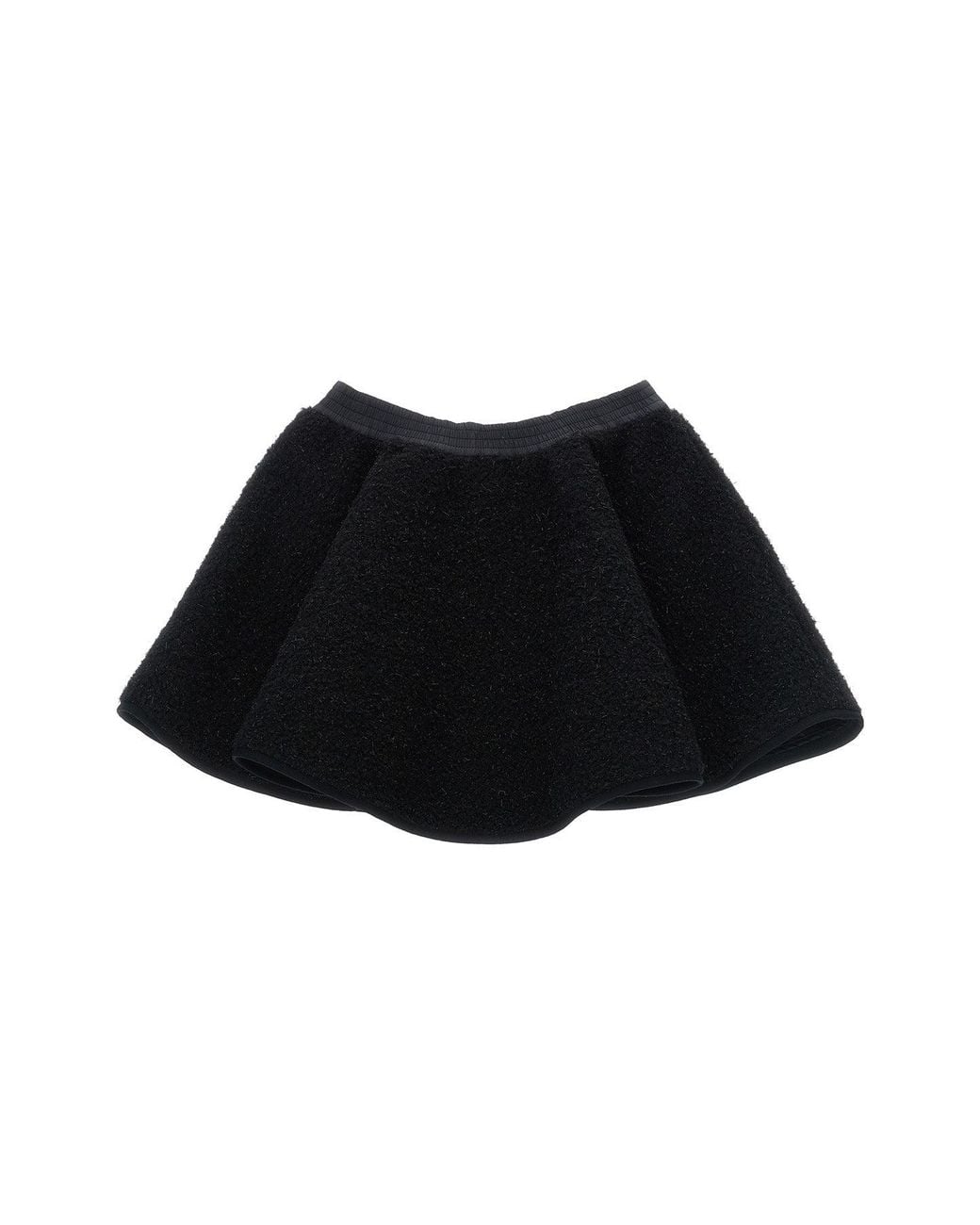 Moncler Black Skirt 'Metallic Teddy'
