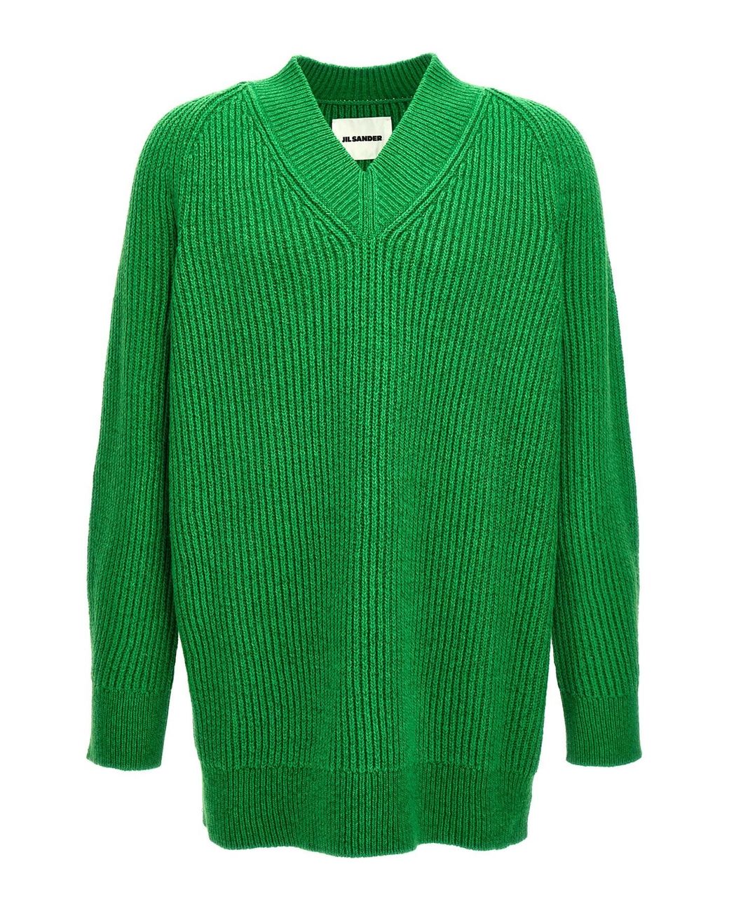 Jil Sander Green Oversized Sweater for men