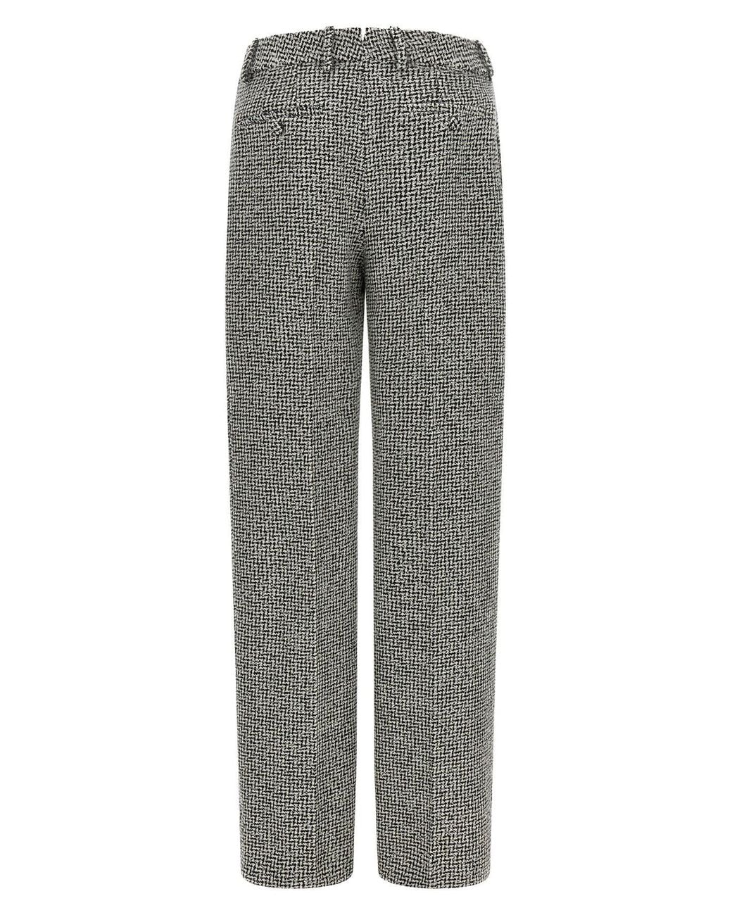 Tom Ford Gray Houndstooth Trousers