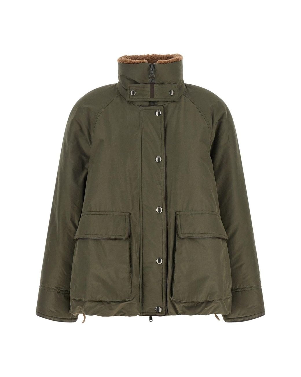 Brunello Cucinelli Green Padded Jacket