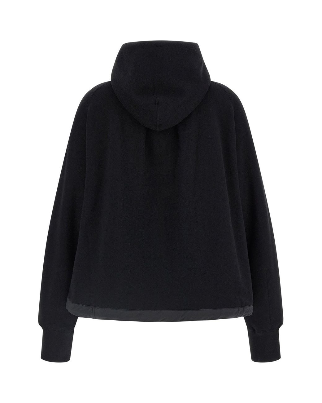 Sacai Black Cotton Hoodie