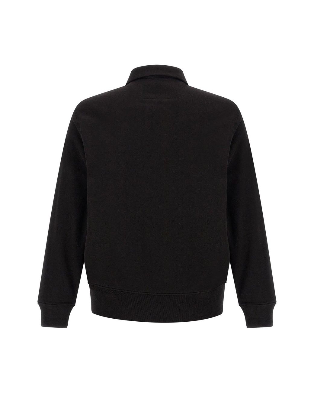 C P Company Black C. P. Company Cotton Fleece Sweatshirt for men