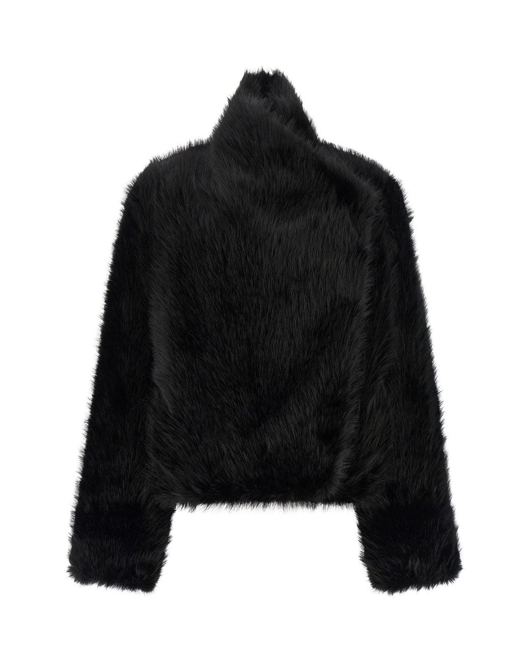 BB COUTURE Black 'Jackie First' Faux Fur Jacket