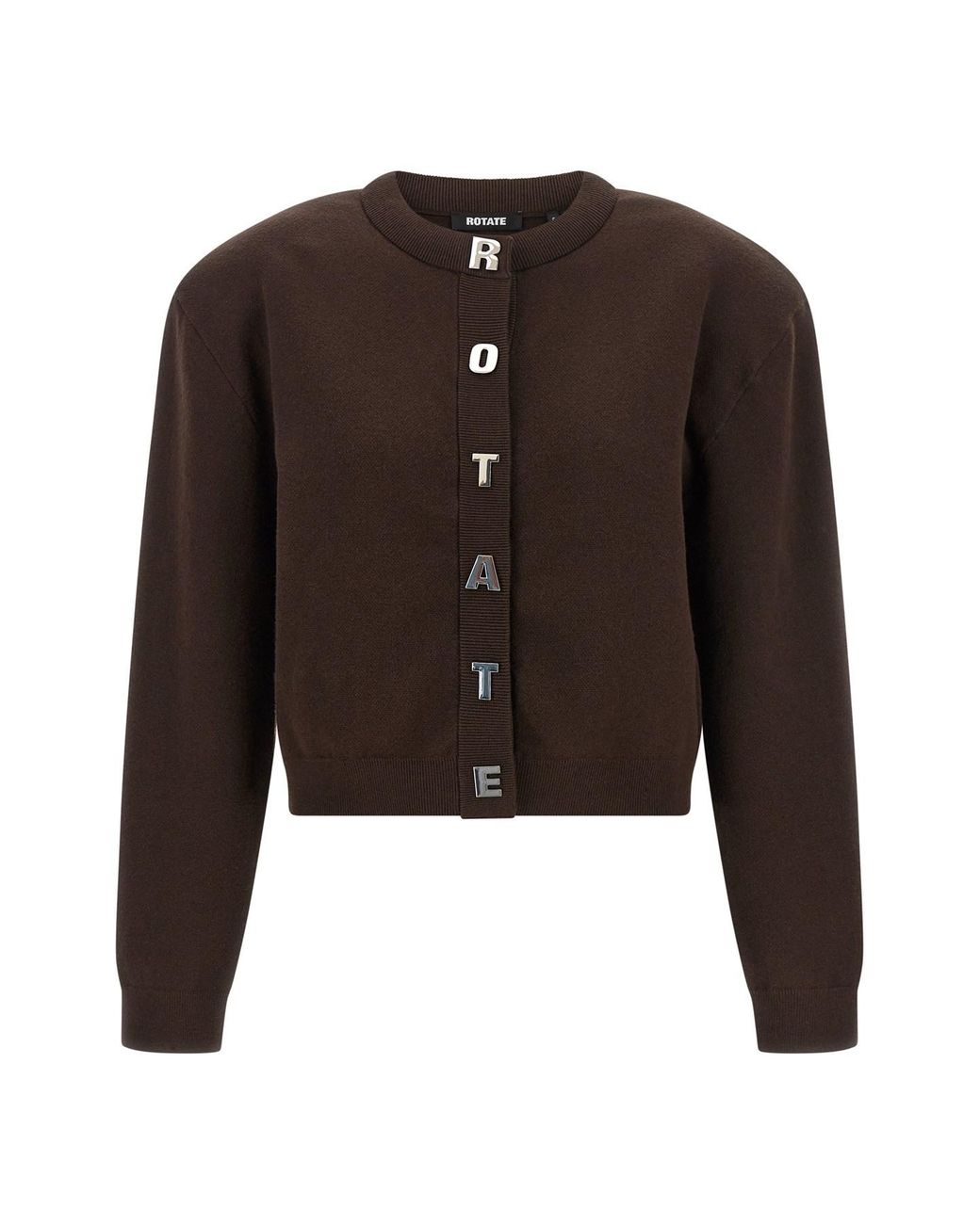 ROTATE BIRGER CHRISTENSEN Black 'firm Knit' Cardigan