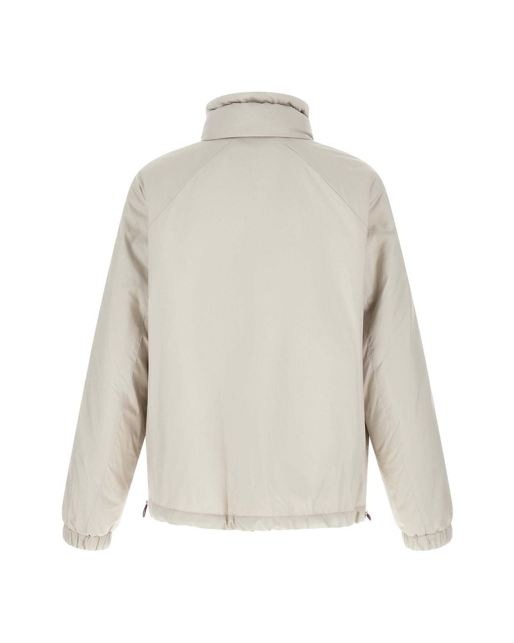 Brunello Cucinelli White Lightweight Nylon Jacket for men