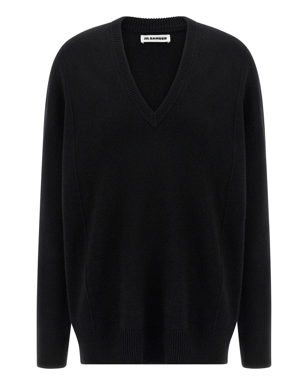 Jil Sander Black Cashmere Sweater