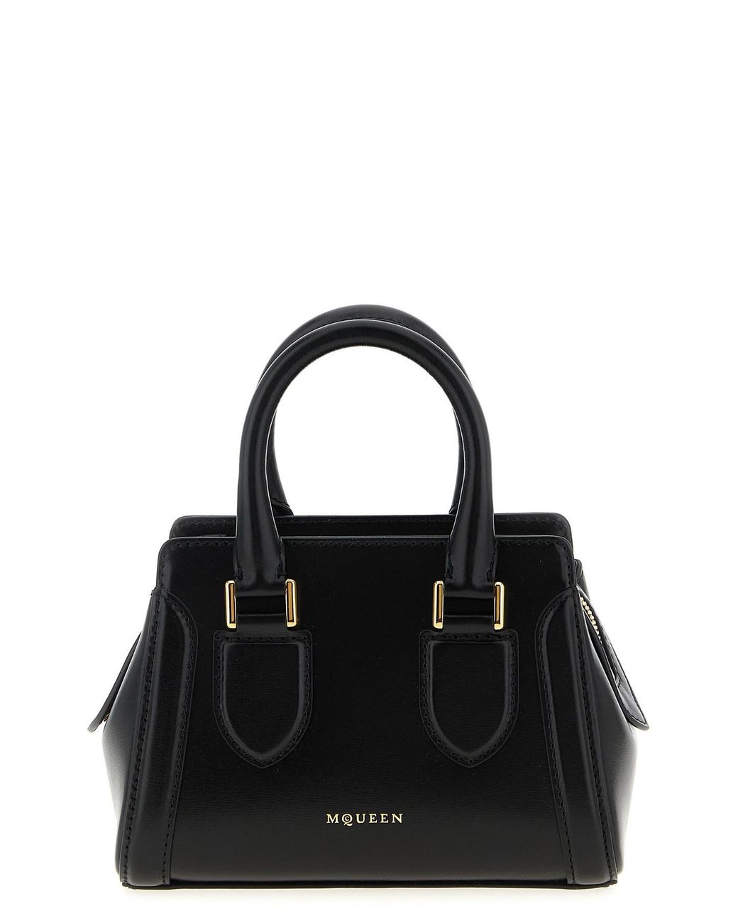 McQueen Black 'birdee' Mini Handbag