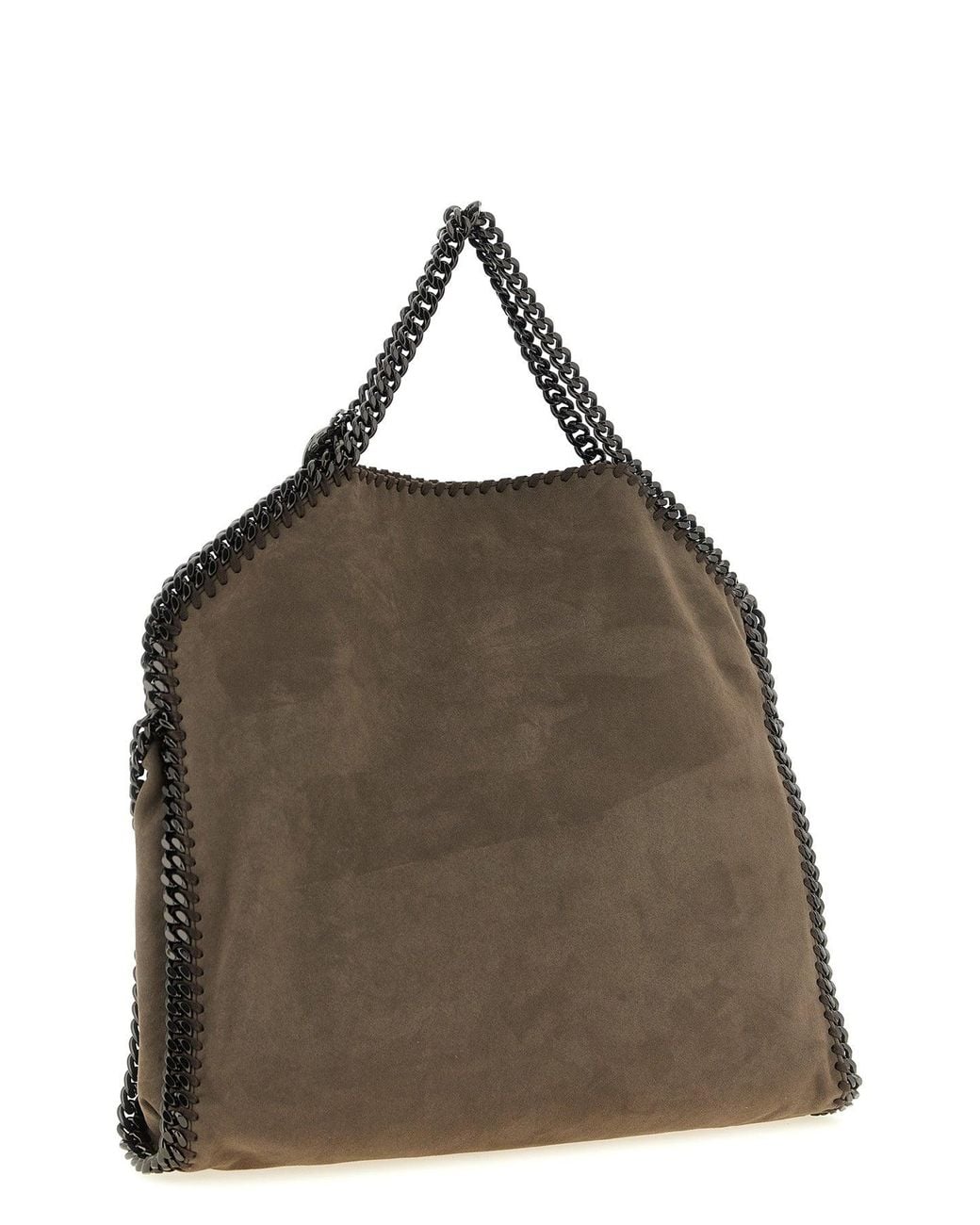 Stella McCartney Brown Shoulder Bag With Chain Trim