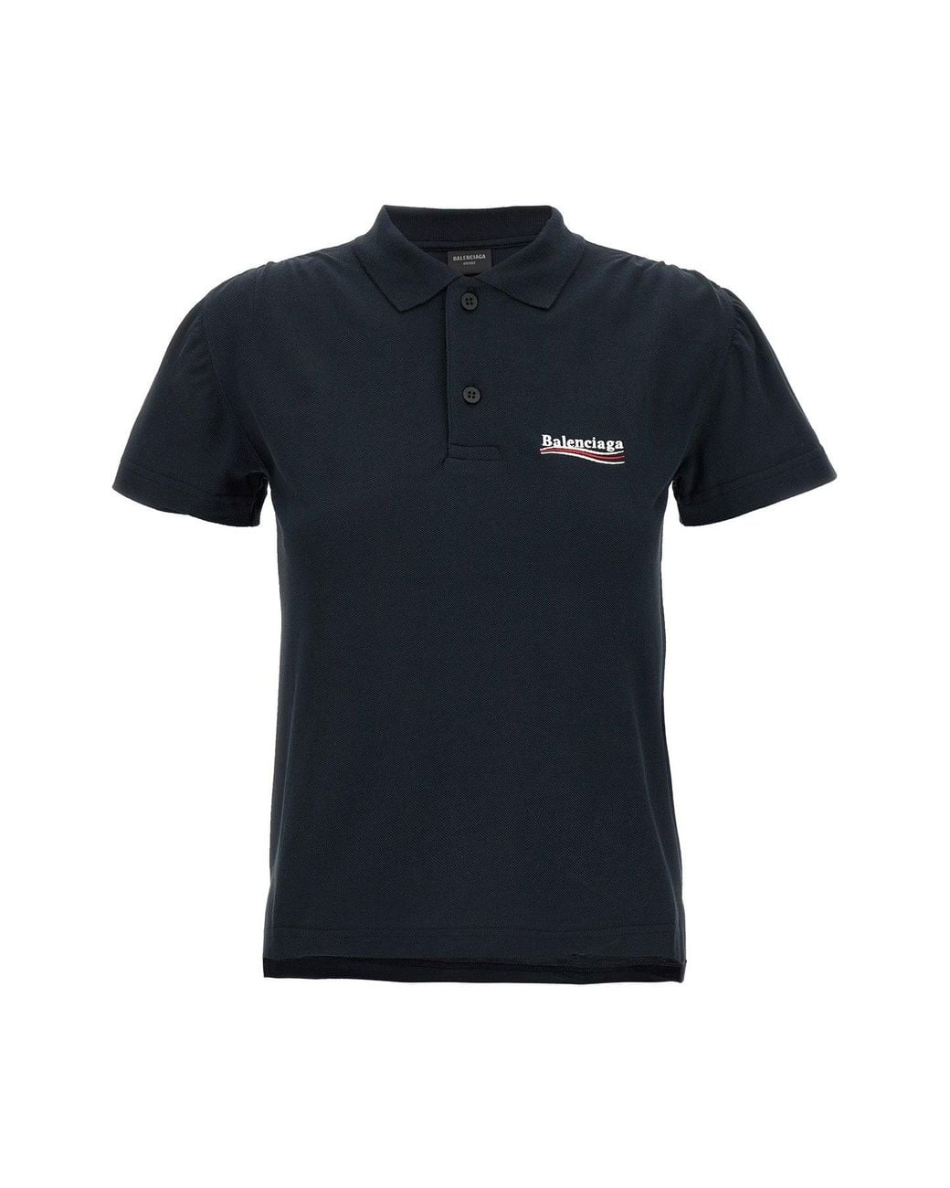 Balenciaga Black Polo 'Logo Embroidery'