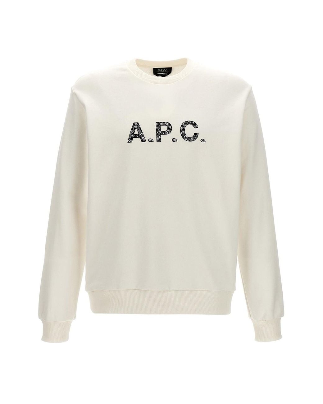 A.P.C. White A. P.C. Sweatshirt 'Timothy' for men