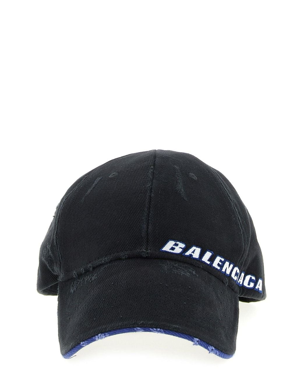 Balenciaga Blue Cap 'Tilted Typo' for men