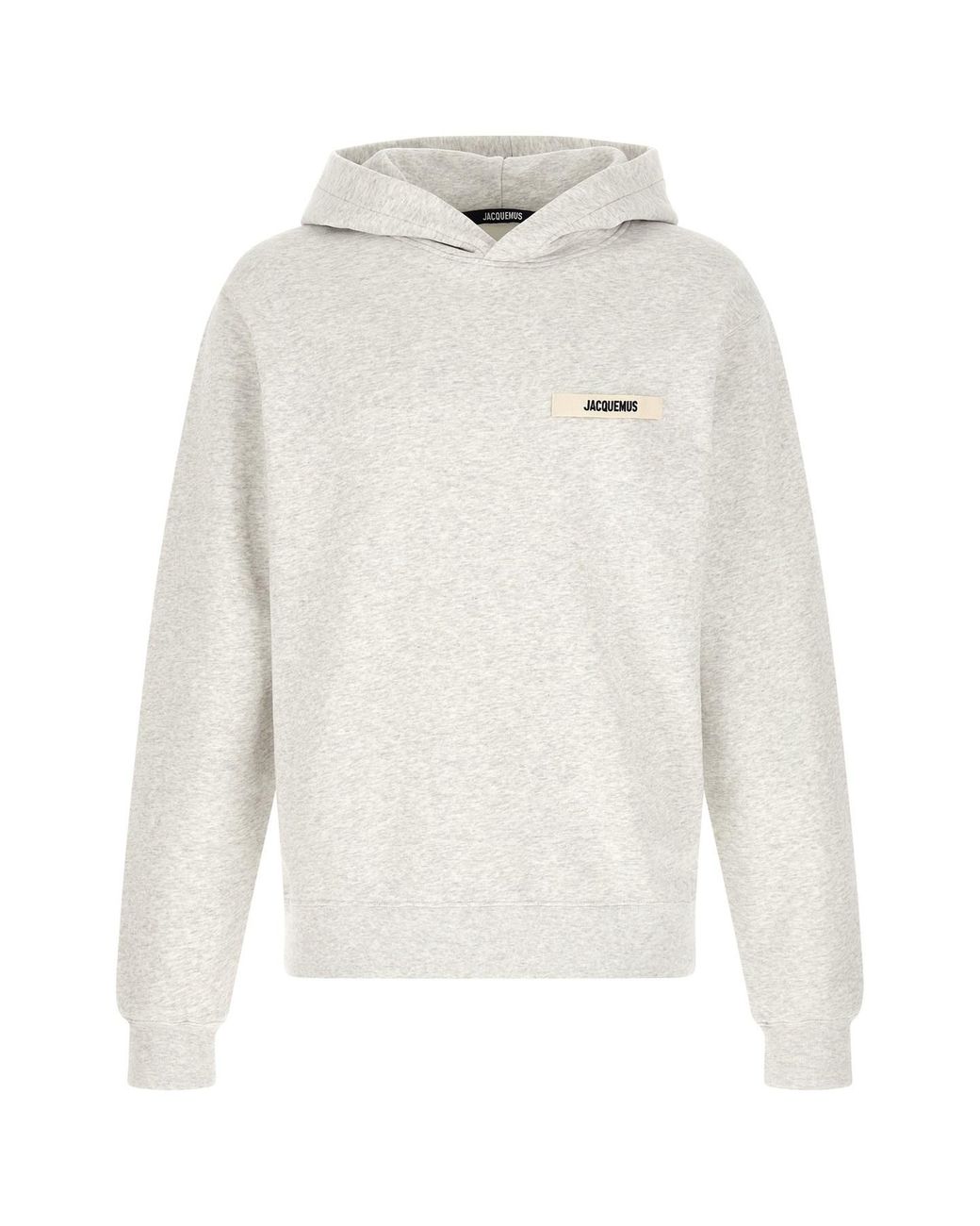 Jacquemus White 'le Hoodie Gros-grain' Hoodie for men