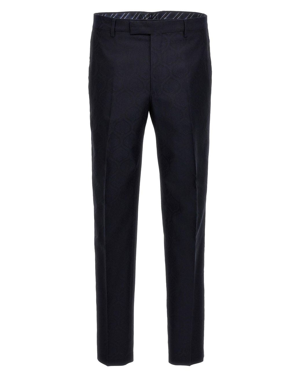 Etro Blue 'Jacquard' Trousers for men