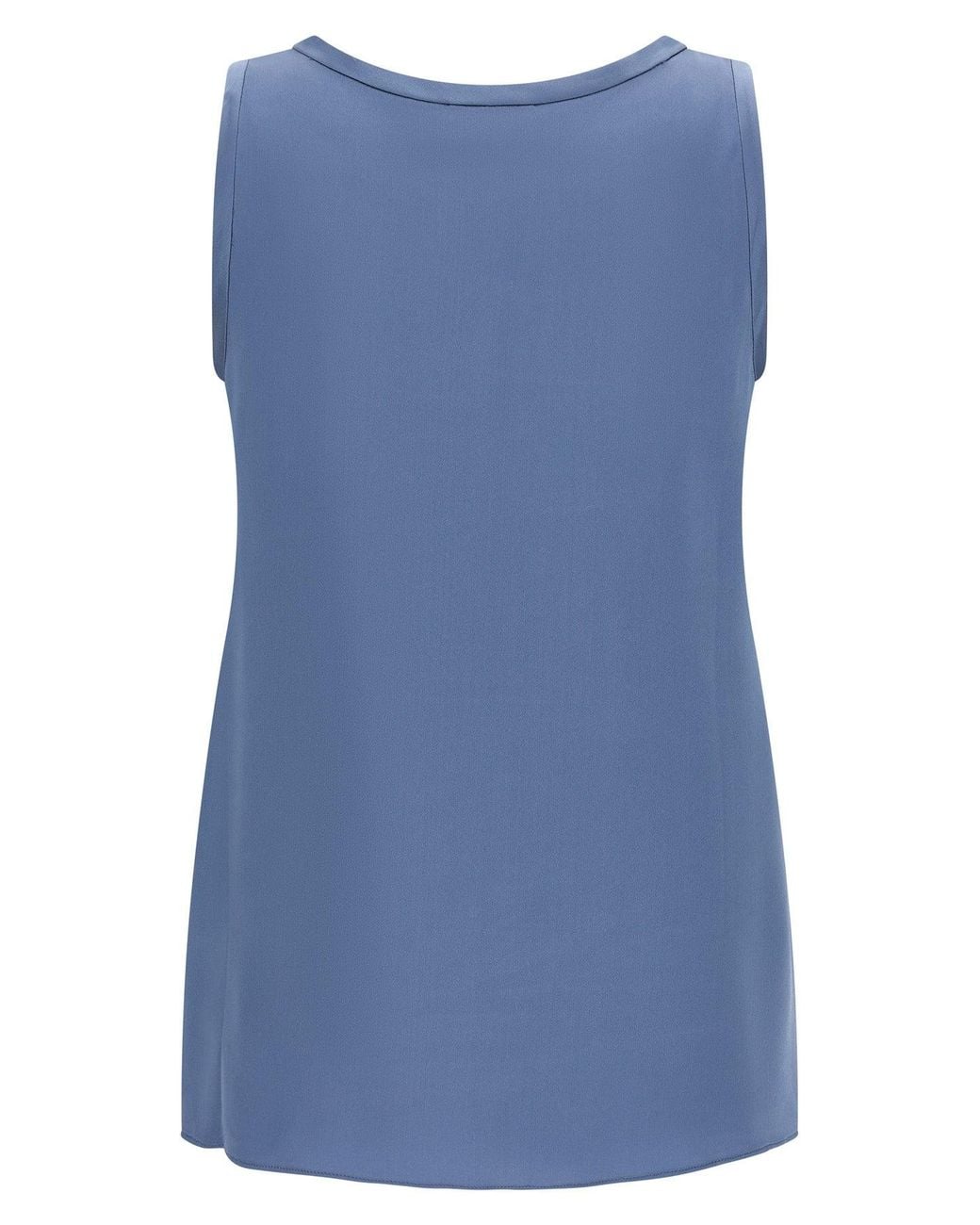 Brunello Cucinelli Blue Top 'Satin'
