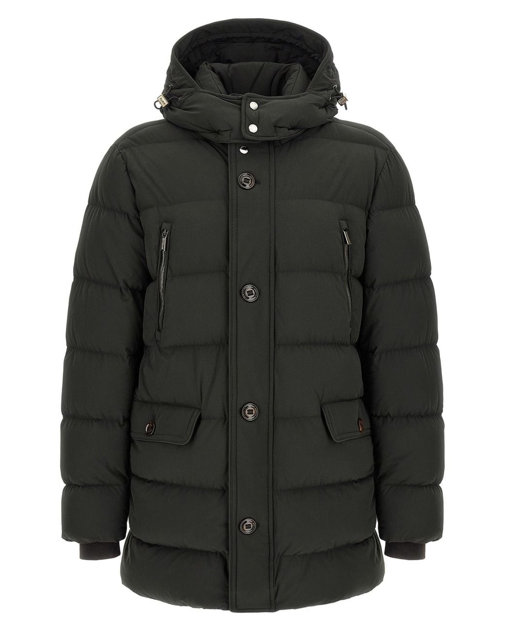 Moorer Black 'Gorner-Kn' Down Jacket for men