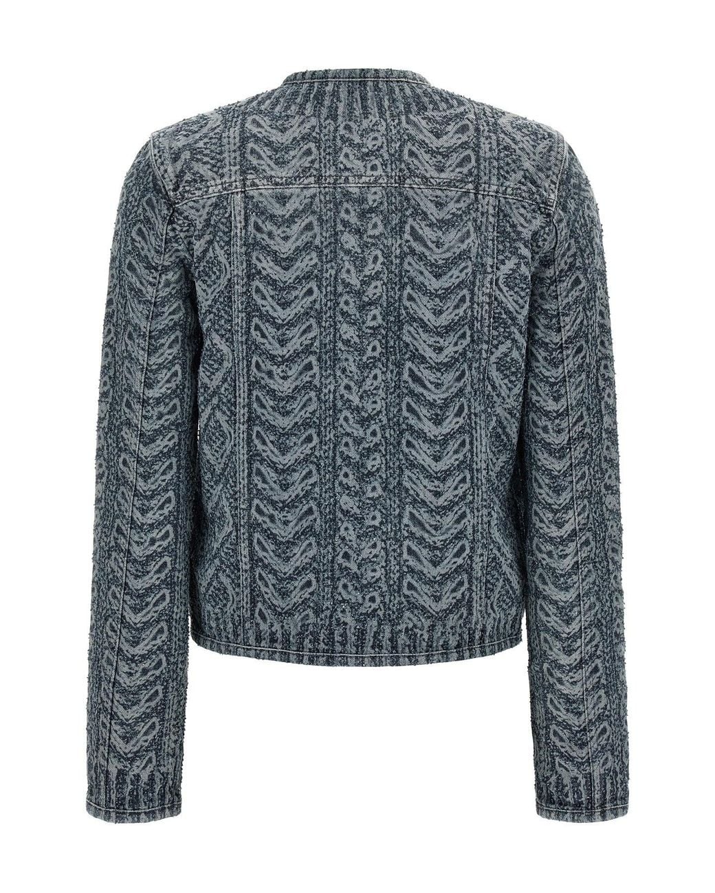 DIESEL Blue 'De-Grafy-S2' Denim Jacket