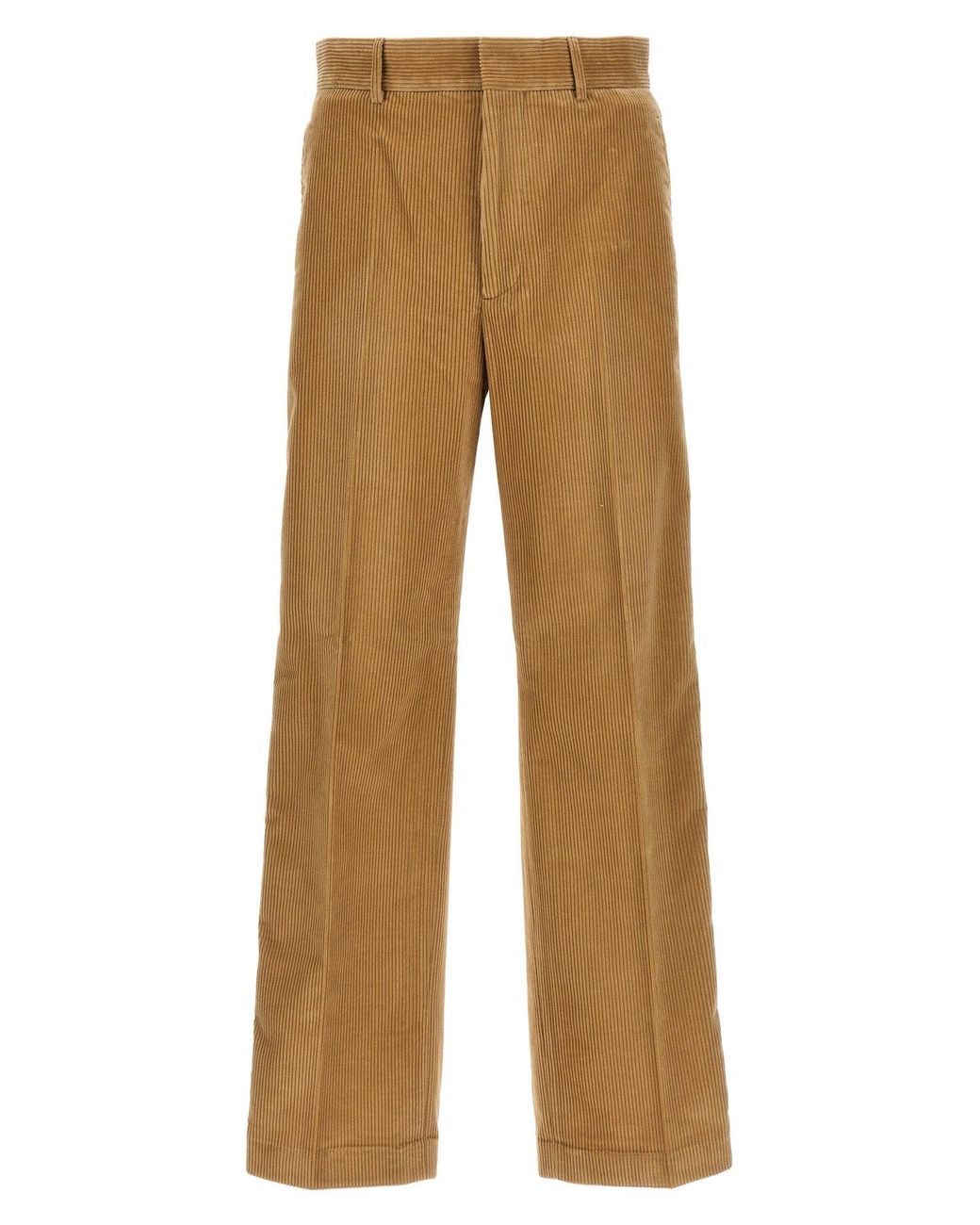 Palm Angels Natural 'Corduroy Suit Tape' Pants for men