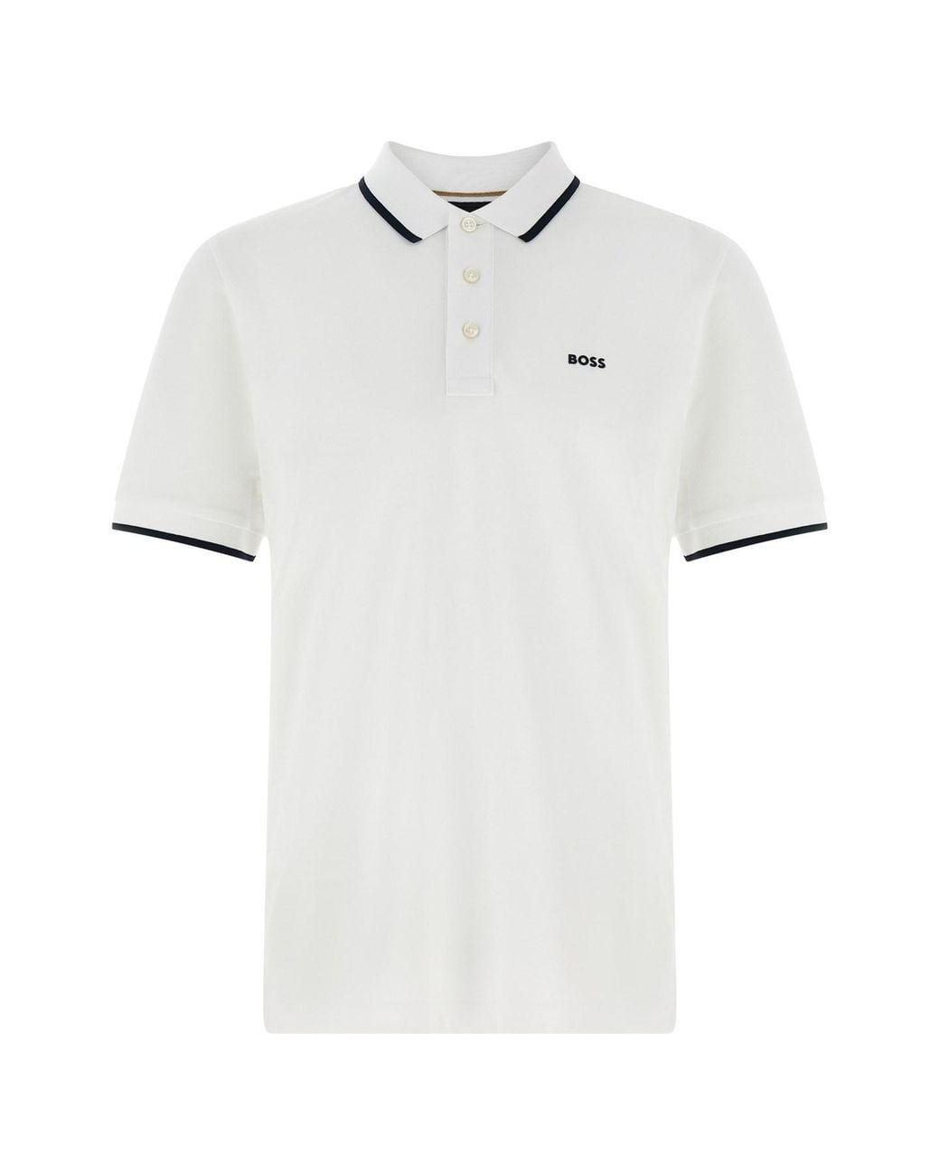 Boss White 'parlay 190' Polo Shirt for men