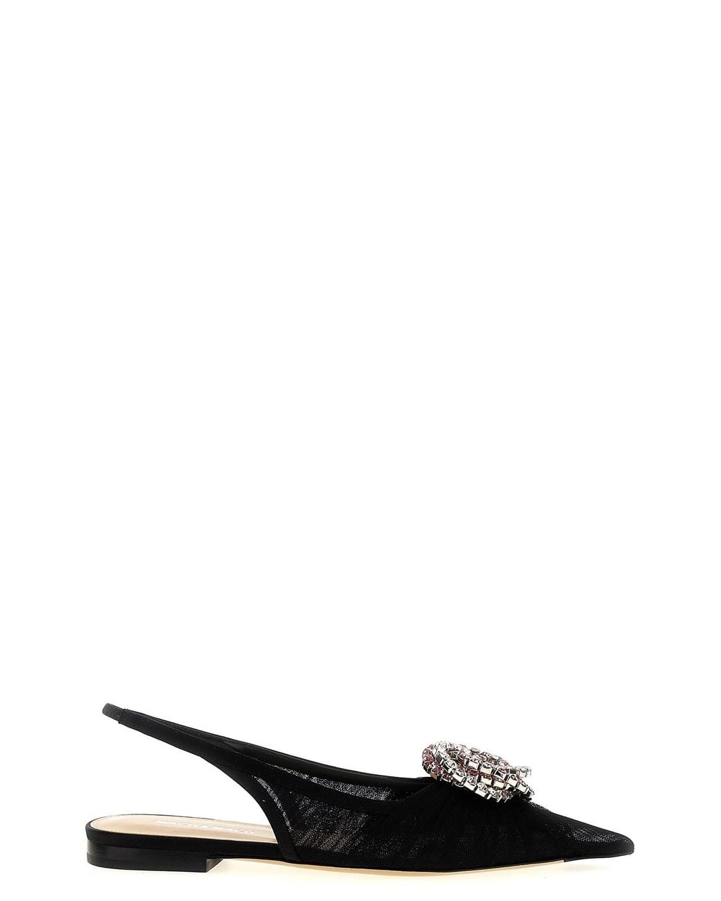 Mach & Mach Black 'galaxy' Slingback