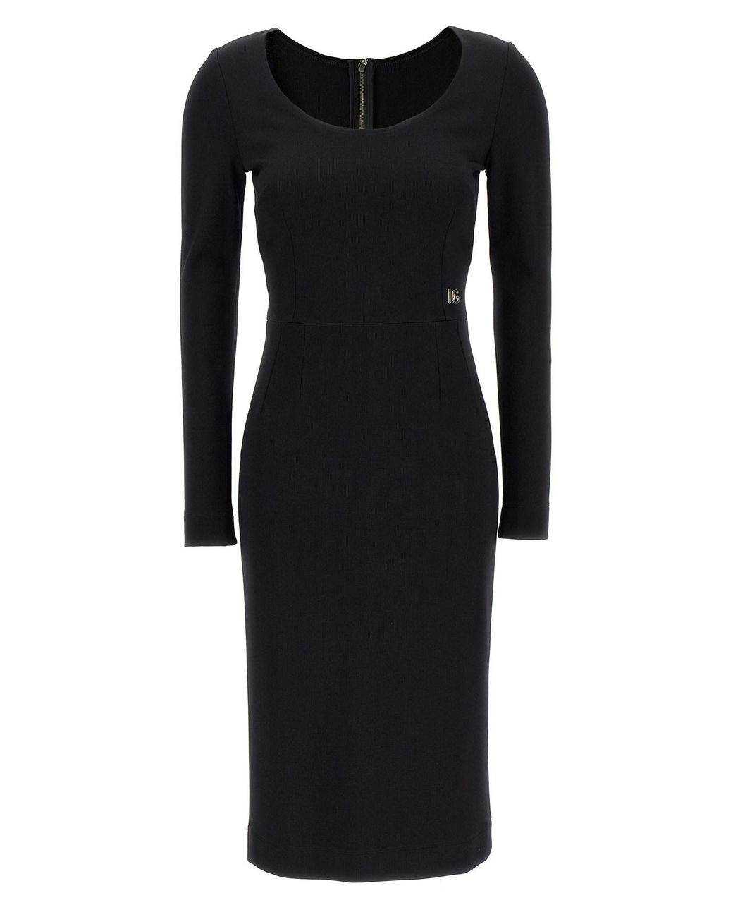 Dolce & Gabbana Black Dolce & Gabbana Logo Dress