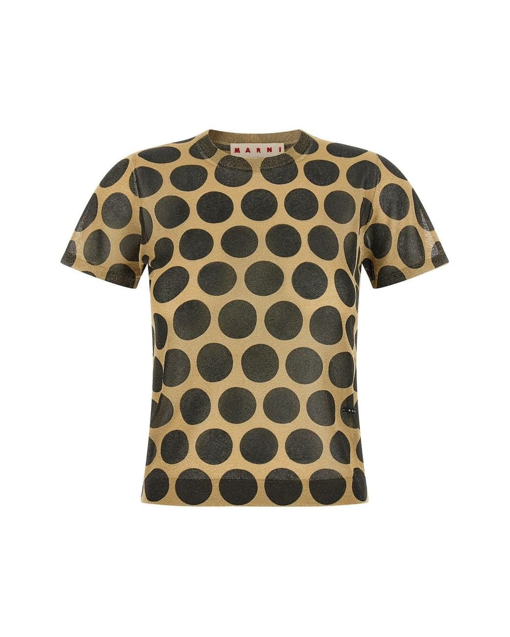 Marni Green Pullover Mit Punktmuster