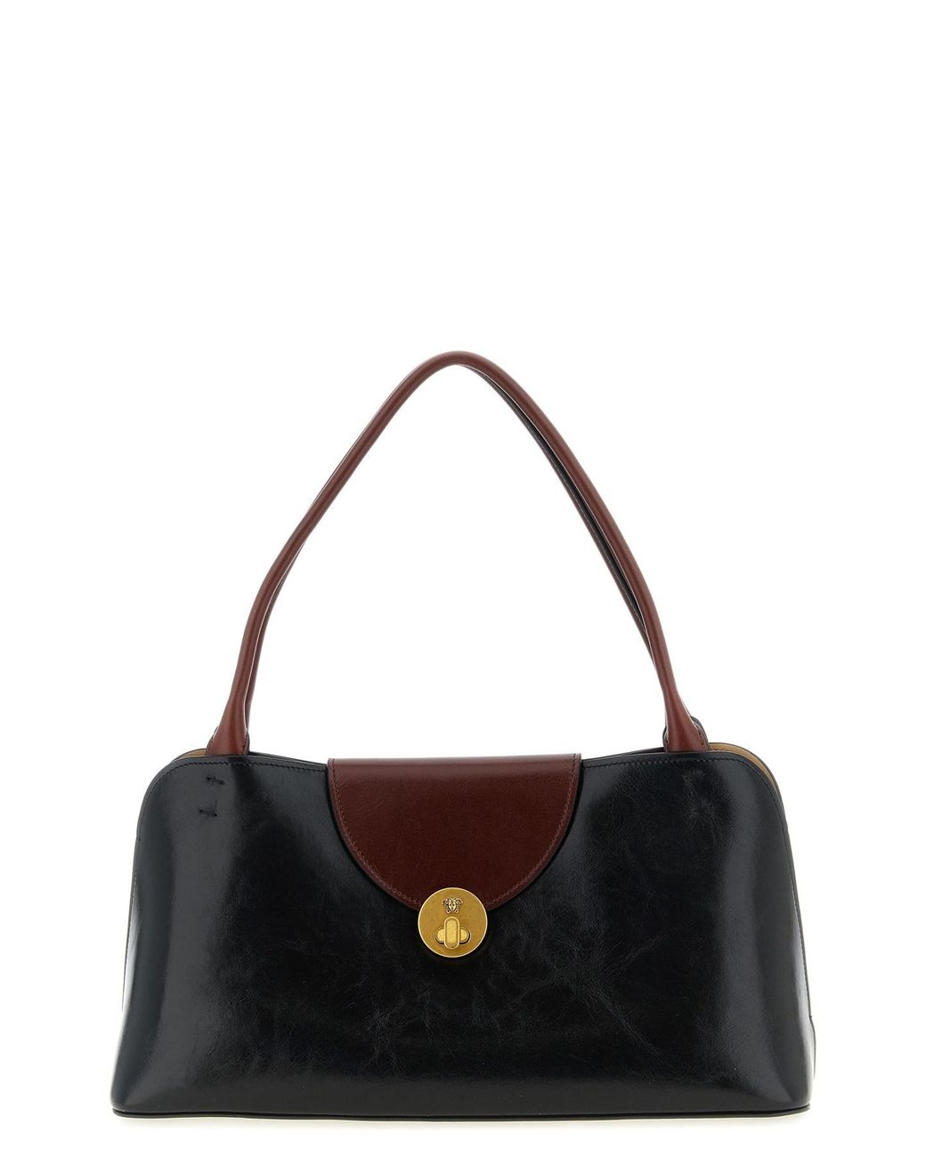 Versace Black 'vivian' Medium Shoulder Bag