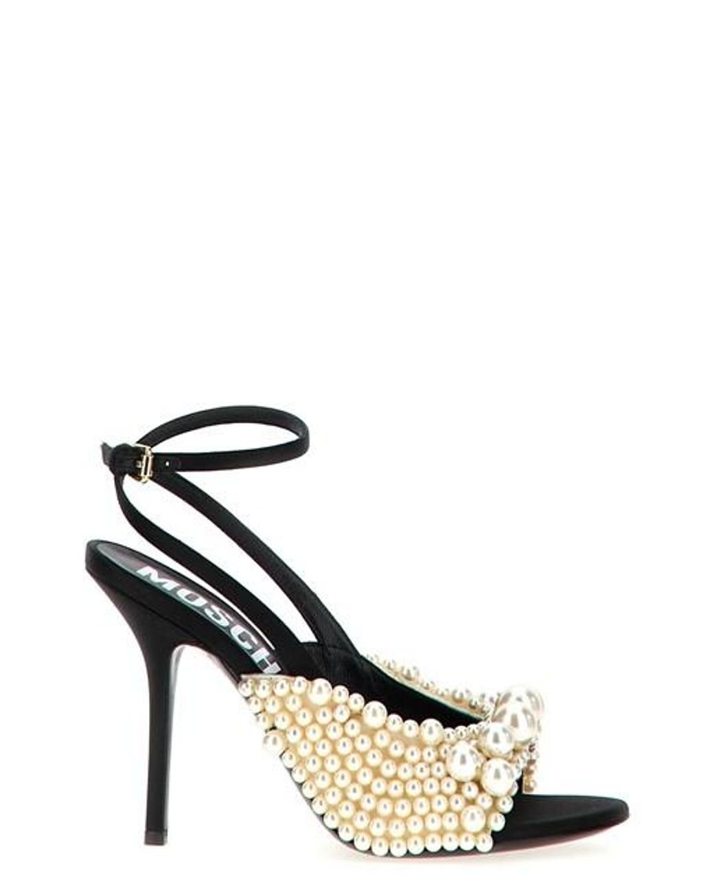 Moschino Pearl Sandals in White | Lyst