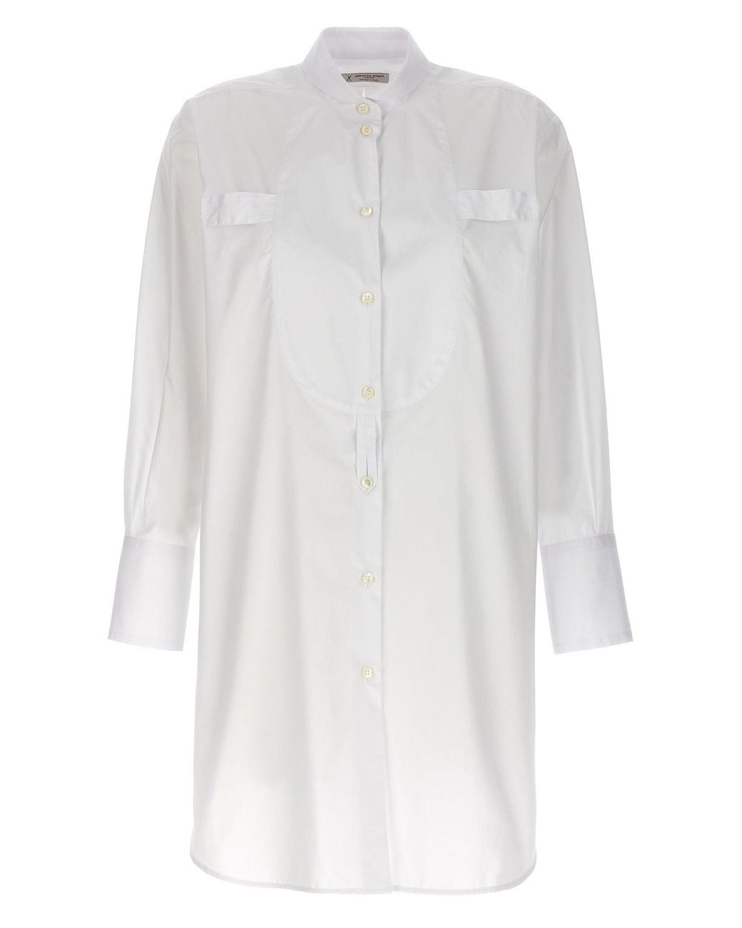 Alberto Biani White 'Long Plastron Tuxedo' Shirt