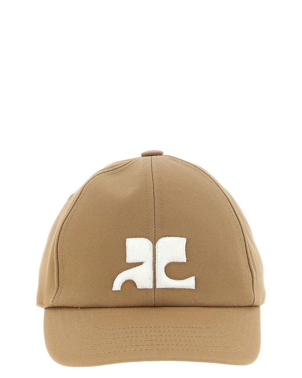 Courreges Natural Courrèges 'Ac Logo' Cap