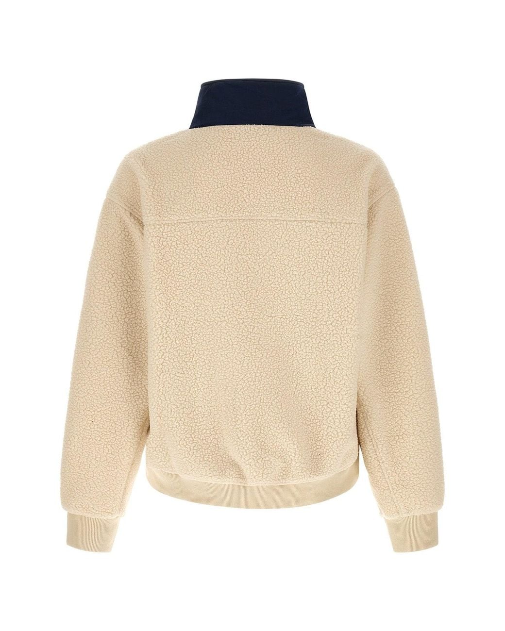 Entire studios White System Half Zip Fleece Sweatshirt for men