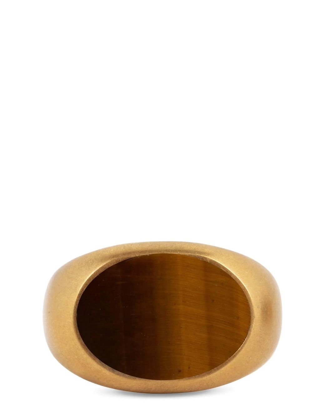 Dries Van Noten Ring "Stone Signet" in Brown für Herren