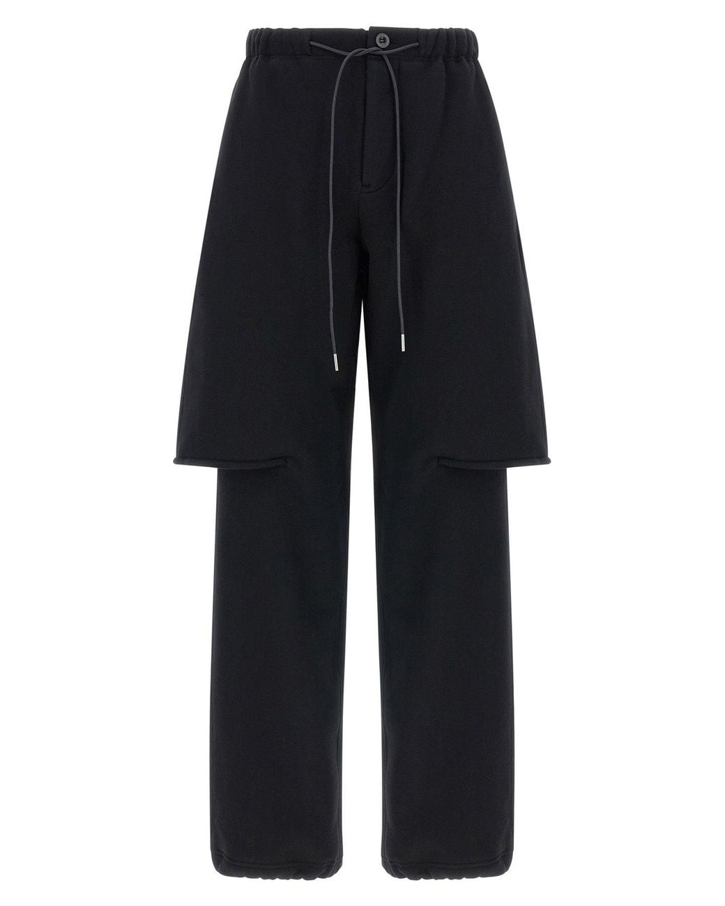 Sacai Blue Pants With Layered Silhouette