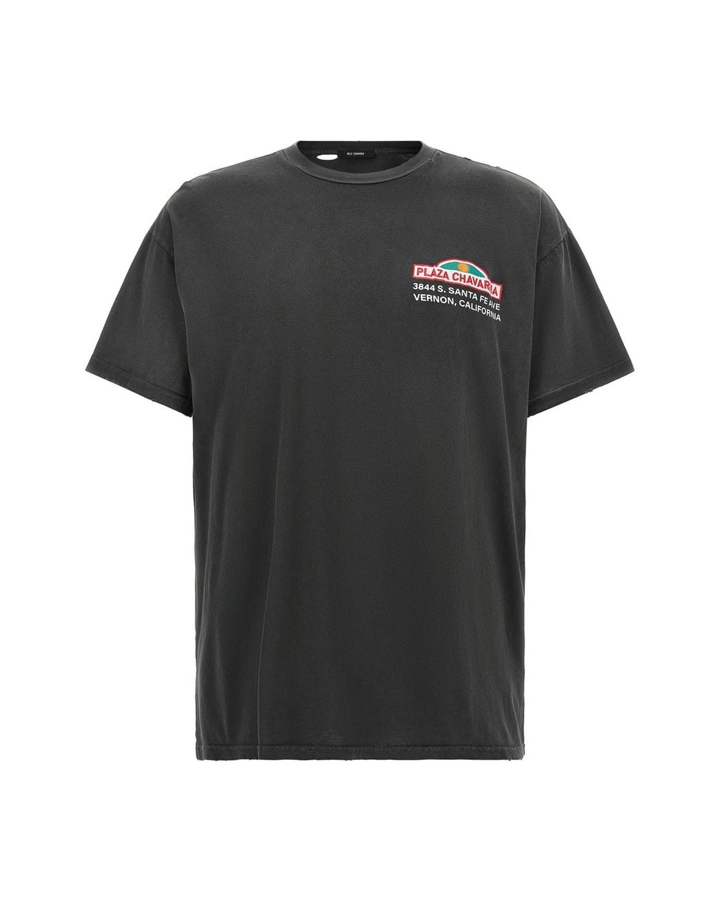 Willy Chavarria Black 'Plaza Chavarria Easy' T-Shirt for men