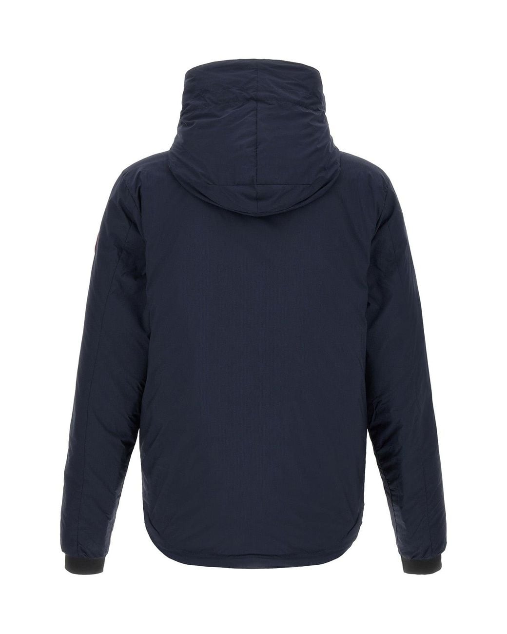 Canada Goose Blue Lodge Hoody Jacket With Logo Patch for men