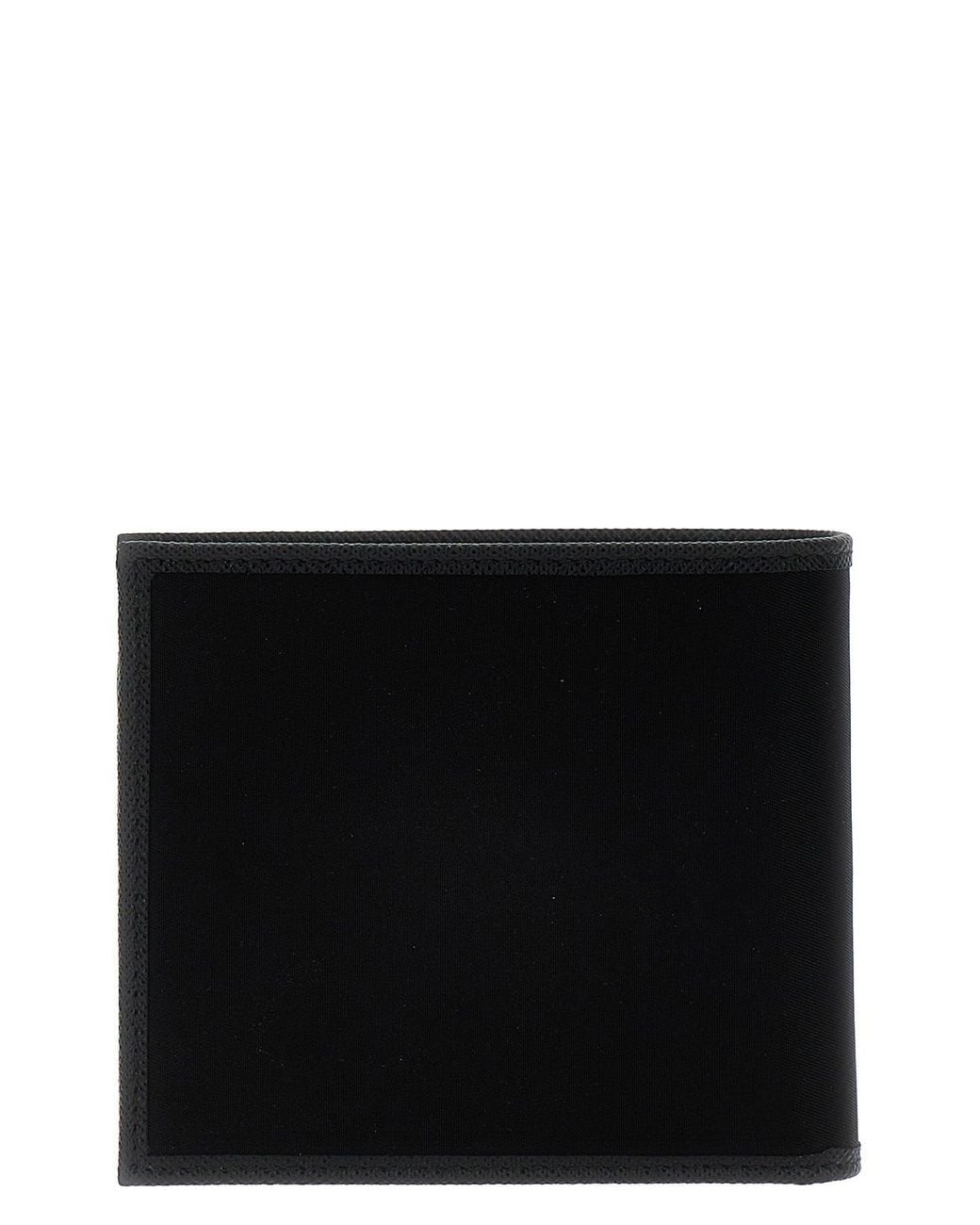 Prada Black The Bifold Wallet 'Re-Nylon' for men
