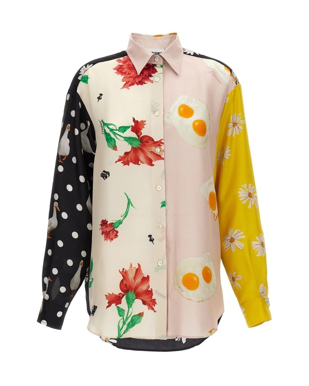Moschino Black 'Patchwork Print' Shirt