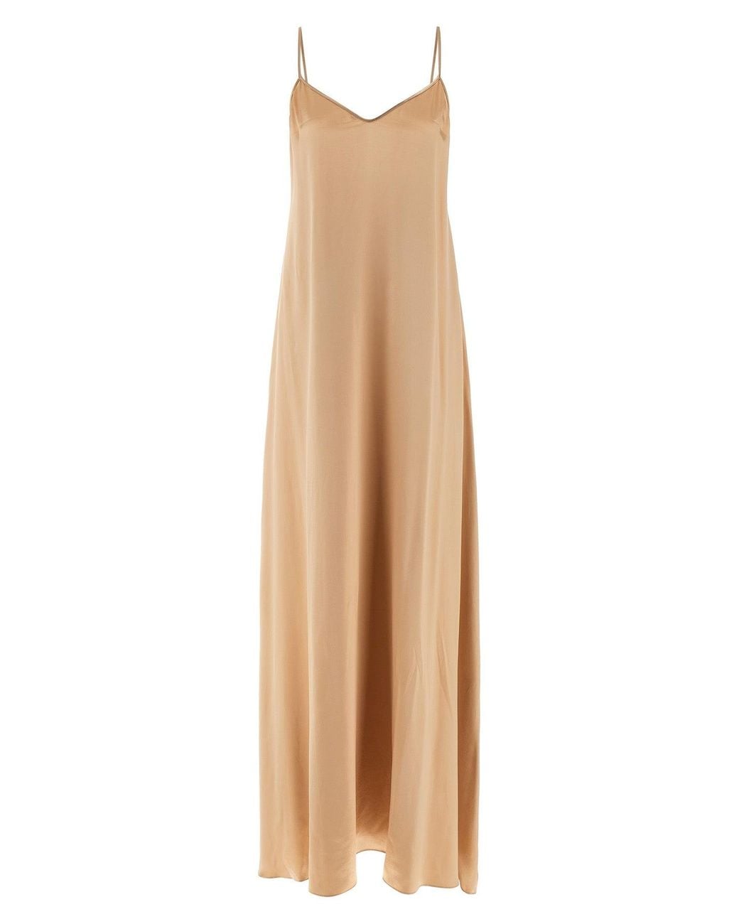 Ferragamo Natural Long 'Slip Dress'