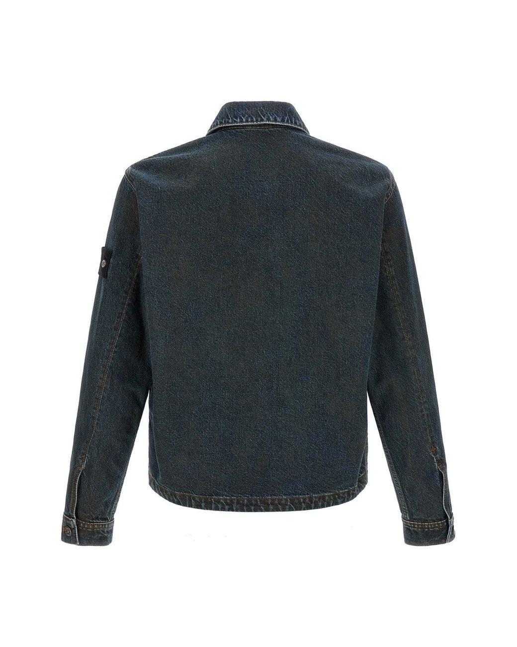 Stone Island Blue Jacket '4100006' Denim Research Capsule for men
