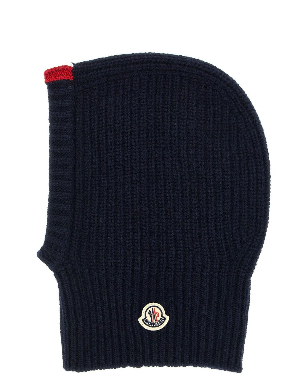 Moncler Blue Wool Balaclava With Logo for men