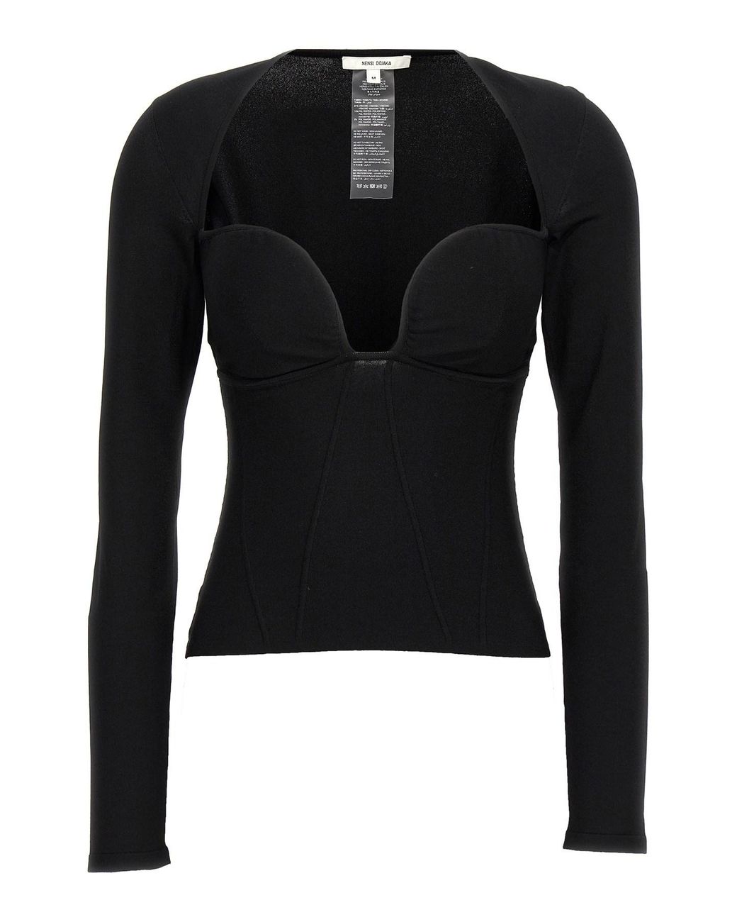Nensi Dojaka Black 'bustier' Top