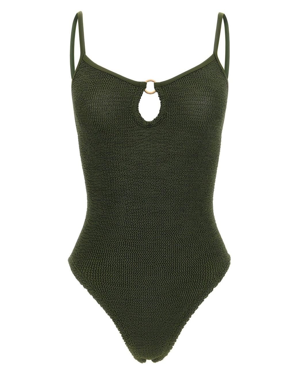 Hunza G Green 'Toni' One-Piece Swimsuit