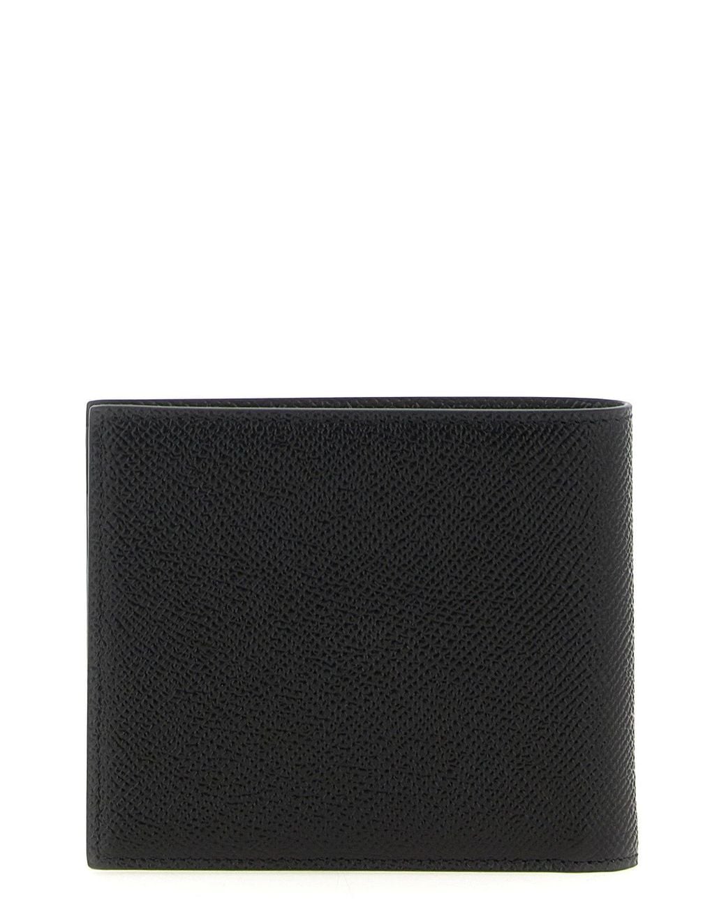 Dolce & Gabbana Black Bifold Wallet With Logo Plaque for men
