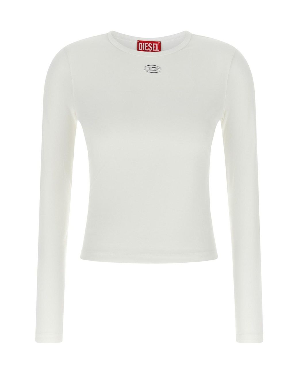 DIESEL White 't-uncutieslong-od' Top