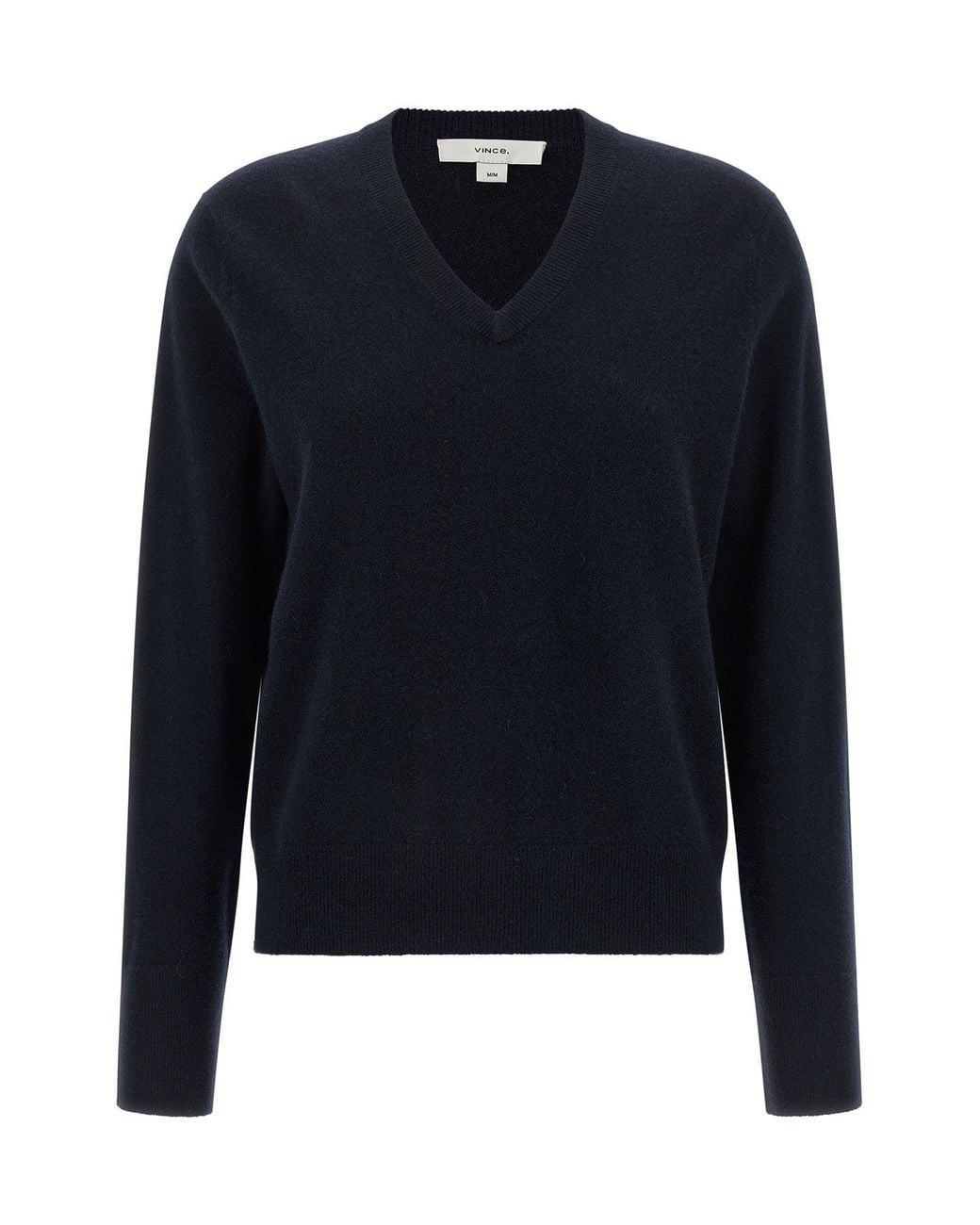 Vince Blue Cashmere V-Neck Sweater