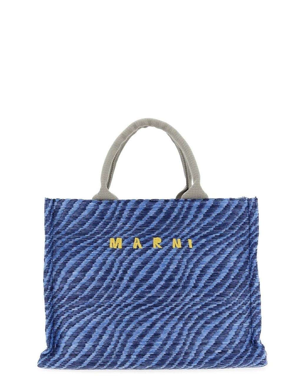 Marni Blue Tote Bag 'Small Basket Tote Bag'