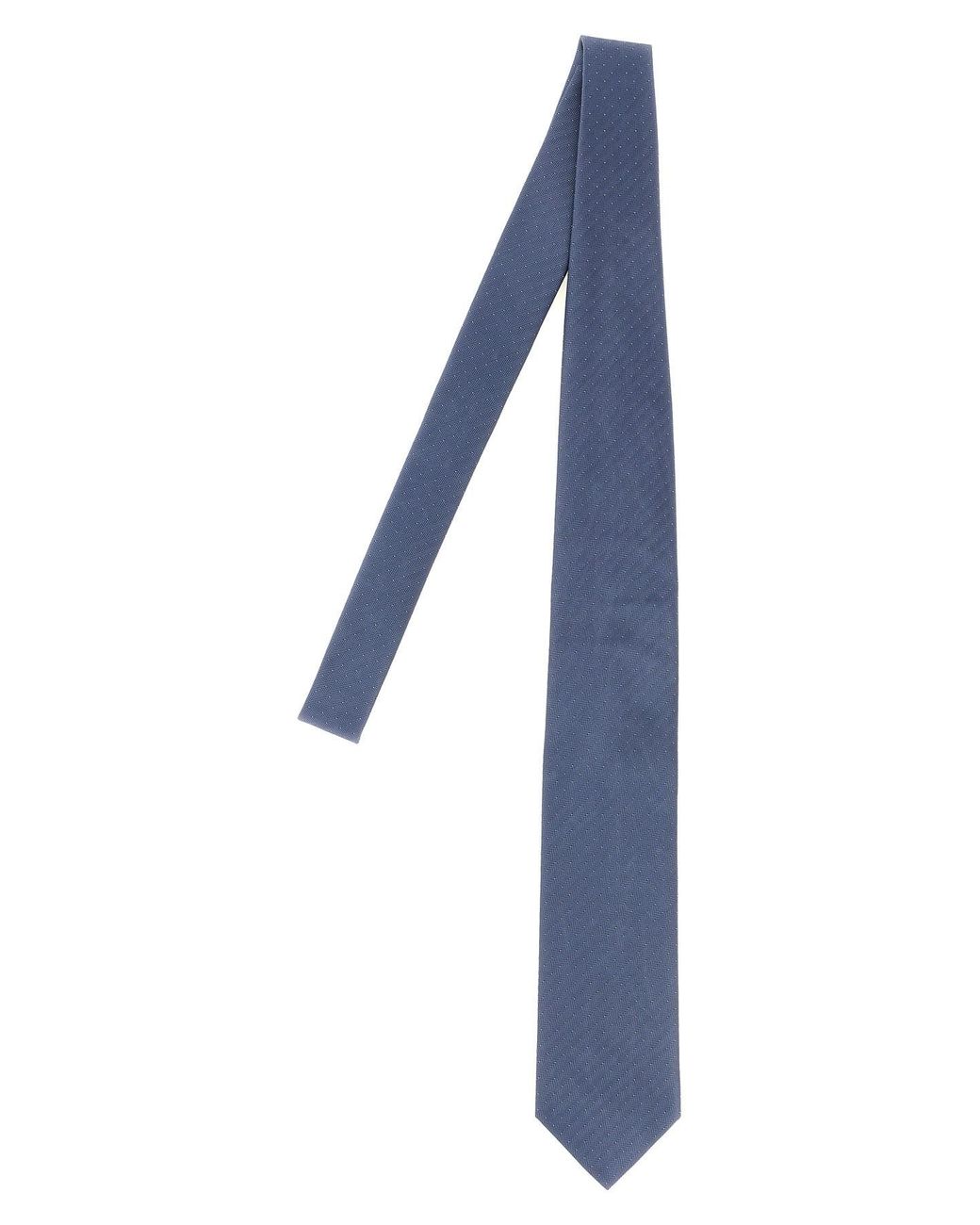 Brioni Blue Silk Tie for men