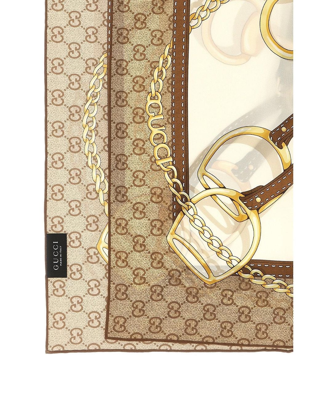 Carré Twill Di Seta di Gucci in Metallic