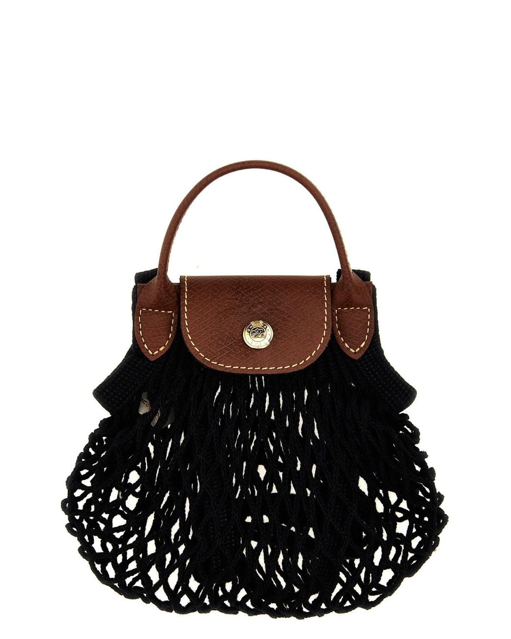 Longchamp Black 'xs Le Pliage Filet' Crossbody Bag