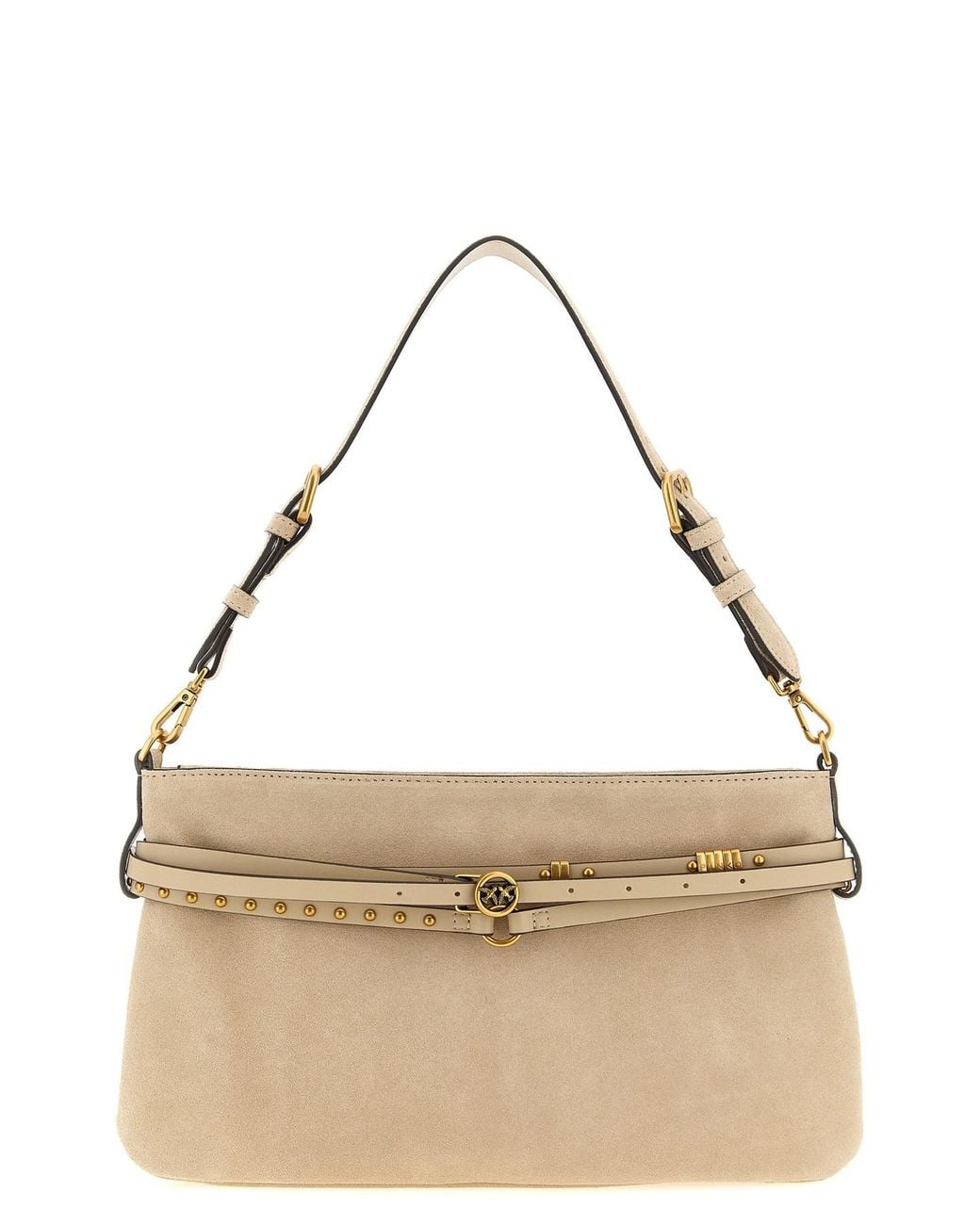 Pinko Metallic 'belt' Medium Shoulder Bag