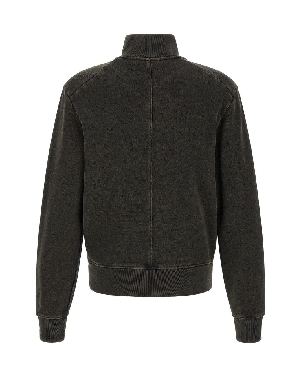 Entire studios Black High-Neck Pullover With Button Placket for men